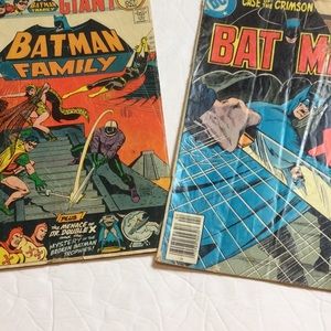 2 vintage Batman comic books